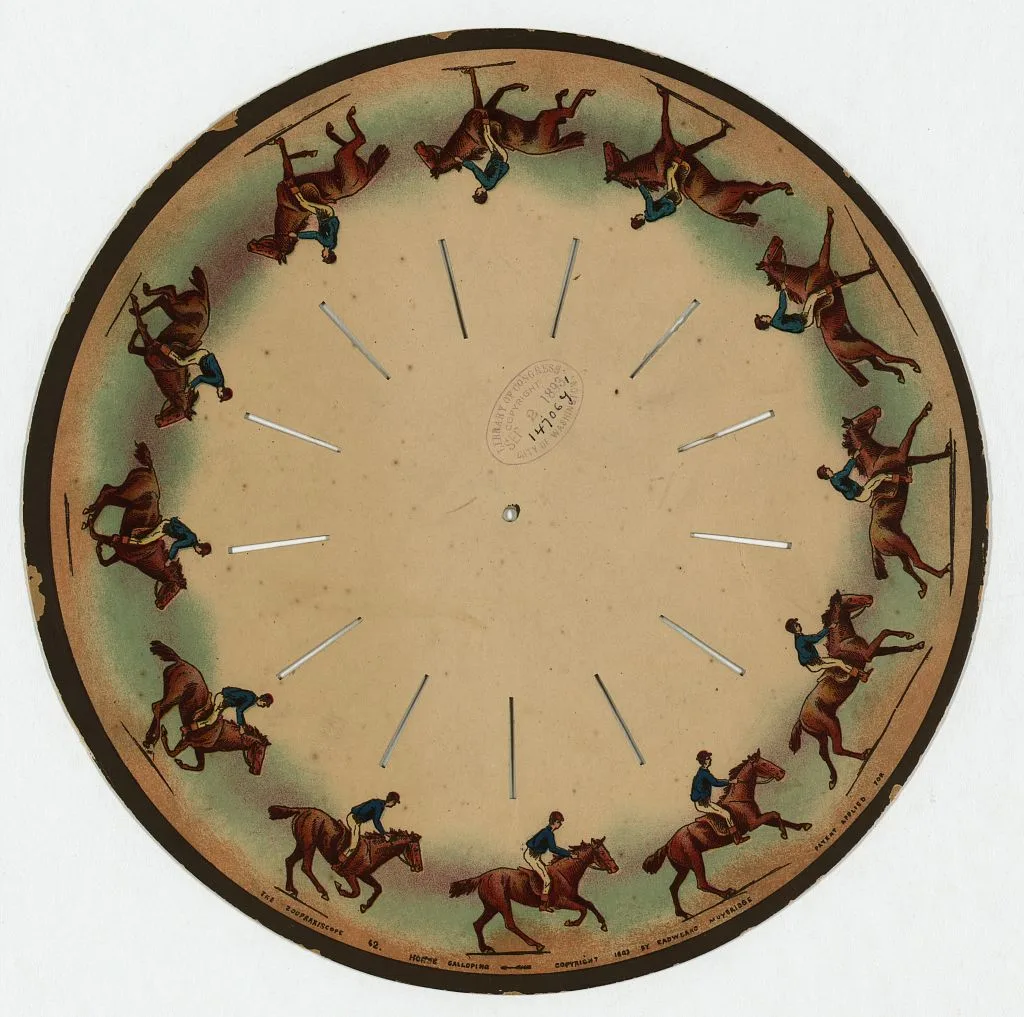 The zoopraxiscope--Horse galloping, 1893