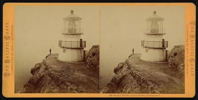 Point Reyes-Light House, looking west, Point Reyes National Seashore, California, 1870