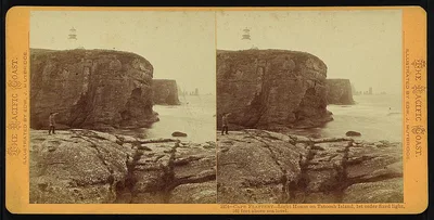 Cape Flattery - light house on Tatoosh Island, 1st order fixed light,…, Cape Flattery, Washington, Tatoosh Island, 1870