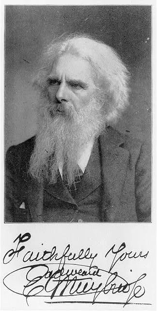 Photograph from 1893: [Eadweard Muybridge, bust, facing right]