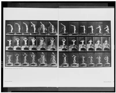 Photograph from 1907: Pouring a basin of water over head