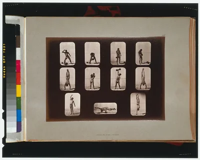 Athletes. Posturing, California, Palo Alto, 1881