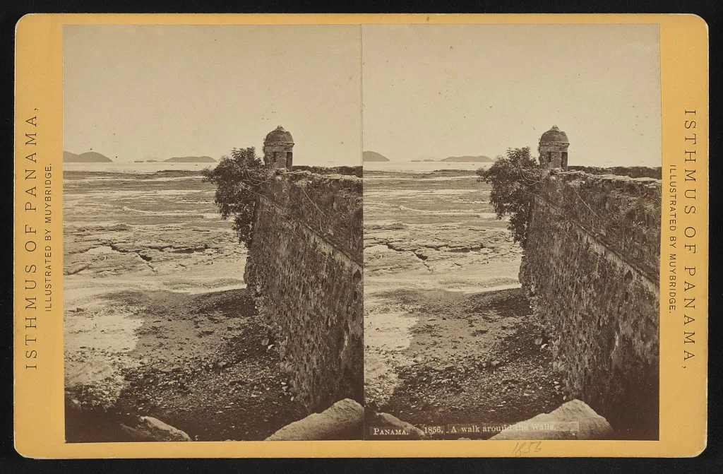 Panama. A walk around the walls, 1873