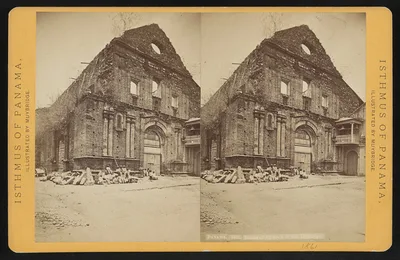 Panama. Ruins of Church of San Domingo, 1873