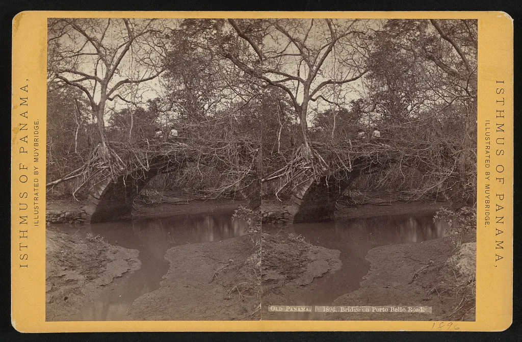 Old Panama. Bridge on Porto Bello road, 1873