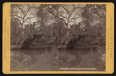 Old Panama. Bridge on Porto Bello road, 1873