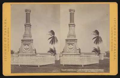 Colon (Aspinwall.) Monument to Aspinwall, Chauncey, and Stephens, Panama, Colon, Colón, 1873