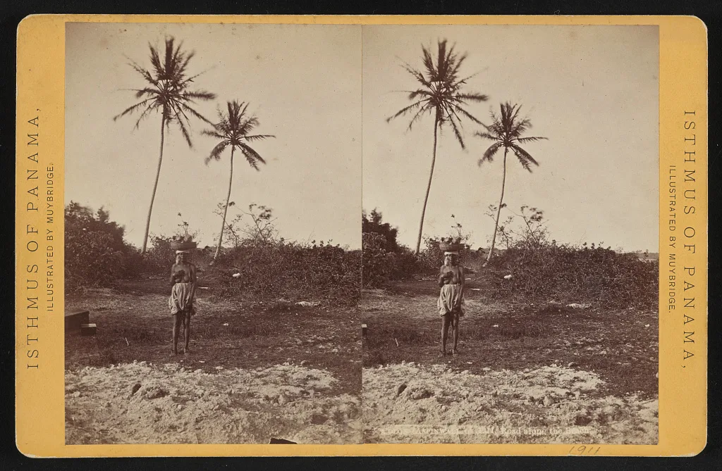 Colon (Aspinwall.) Road along the beach, Panama, 1873