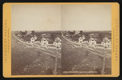 Colon (Aspinwall.) From light house, Colon, Colón, Panama, 1873