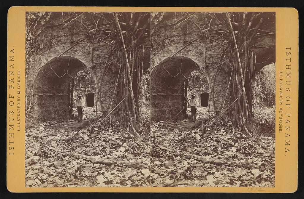 Chagres. Entrance to fort, Panama, 1873