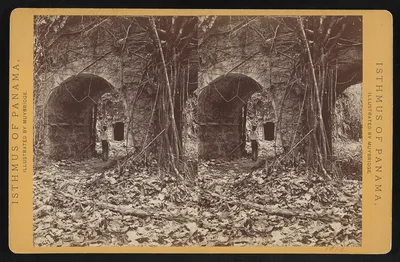 Chagres. Entrance to fort, Panama, 1873