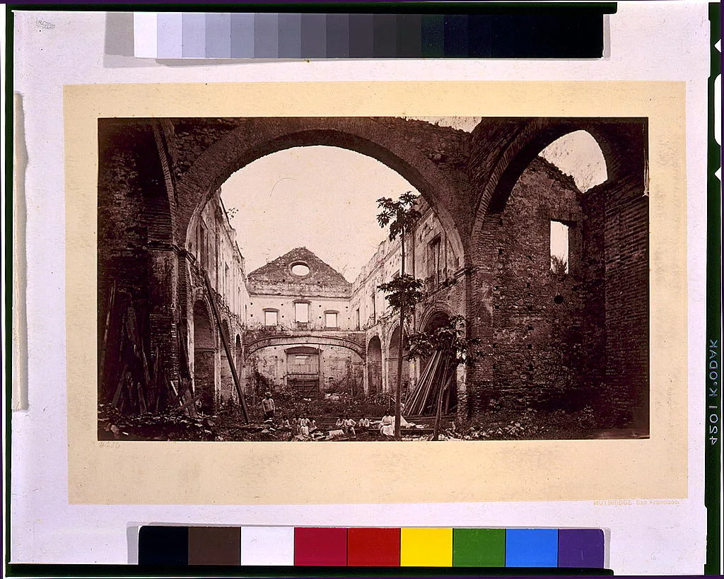 Ruins of the Church of Santo Domingo, Panama, 1875